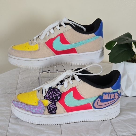 Nike Other - Nike Air Force 1 Low-Top Sneakers Multicolor Size 5Y